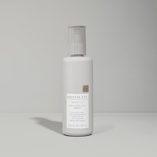 Kristin Ess Hair Instant Lift Thickening Spray for Volume + Fullness on Fine Hair, Shine Renewing, Style Support, Sulfate and Paraben Free, 8.45 fl. oz.