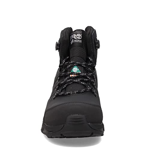 Timberland PRO Men's Switchback 6 Inch Composite Safety Toe Waterproof Industrial Hiker Work Boot, Brown Turkish Coffee/Red-2024 New, 11