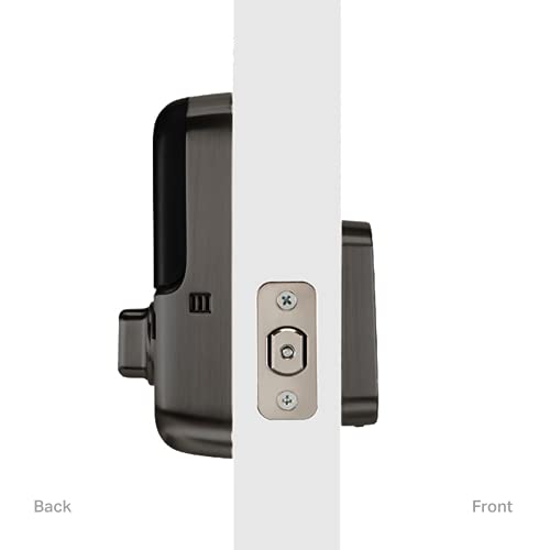Yale | LiftMaster Smart Touchscreen Deadbolt with Keypad Lever (Satin Nickel) & myQ Chamberlain Smart Garage Door Hub, Bundle