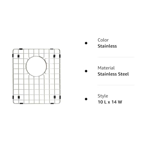 Starstar Sinks Protector Stainless Steel Kitchen Sink Bottom Grid, Rack (25 L x 15.75 W)