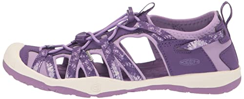 KEEN Moxie Closed Toe Casual Sandals, Multi/English Lavender, 1 US Unisex big kid