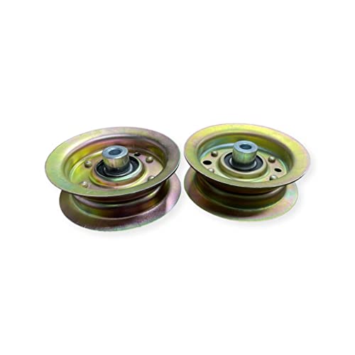 Flat Idler Pulley for Exmark Toro 50 54 inch Deck Quest E-Series S-Series Timecutter 106-2175 2 Pack