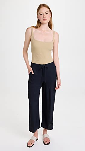 Theory Women's Wide Crop Pants, Navy, Blue, 0