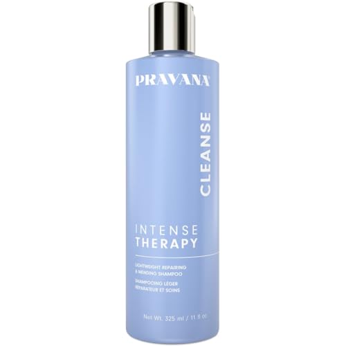 PRAVANA Intense Therapy Shampoo and Conditioner Set | Lightweight Repairing & Mending | Restores & Nourishes Damaged Hair | Proven to Reduce Breakage | Strengthens, Hydrates, Softens | 33.8 Fl Oz