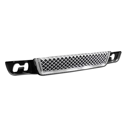 TLAPS 7422440236208 Compatible With 2007-2014 GMC Yukon/XL/Denali Chrome Mesh Front Lower Bumper Grill Grille