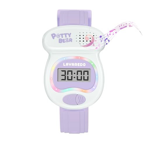 Kids Watch Potty Training Watches for Boys and Girls, Potty Timer Toilet Shape and LED Colorful Lights, Music Reminds Kids It's Time to Go to The Bathroom, Fun Gift for Moms and Toddlers