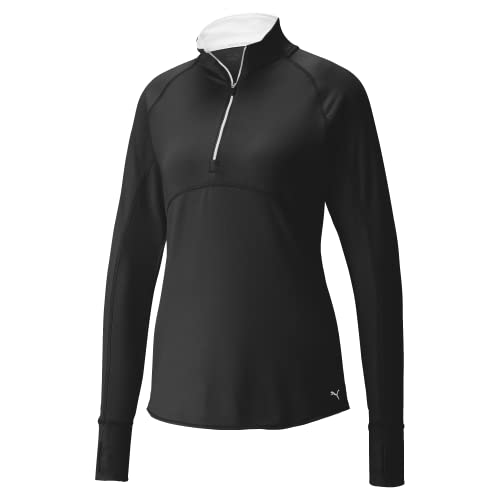 Puma Golf Women's Standard Gamer 1/4 Zip, Puma Black, Extra Small