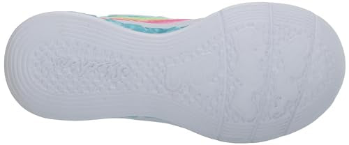 Skechers Kids Flutter Heart Lights-Groovy Sneaker, Lavender/Aqua, 13 US Unisex Little Kid