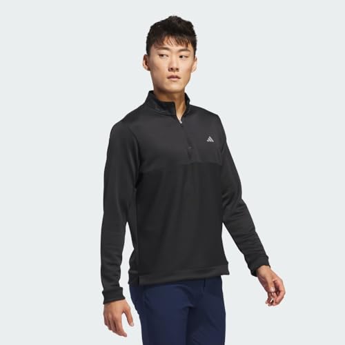 adidas Men's Ultimate365 Textured Quarter-Zip Top, SILPEB