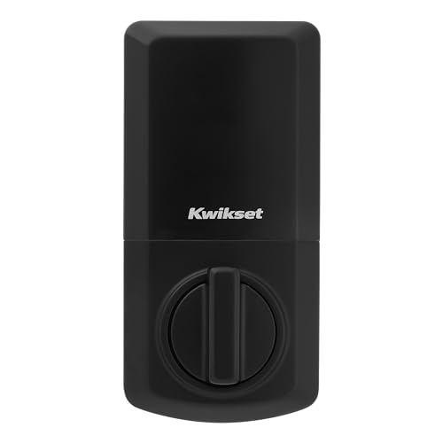 Kwikset SmartCode 260 Keyless Electronic Keypad Deadbolt, Microban Protected Keypad, Auto Door Lock, SmartKey Re-Key Security, Contemporary Design in Matte Black