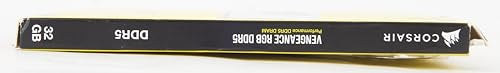 CORSAIR VENGEANCE RGB DDR5 RAM 32GB (2x16GB) 6000MHz CL40 Intel XMP iCUE Compatible Computer Memory - Black (CMH32GX5M2B6000C40)