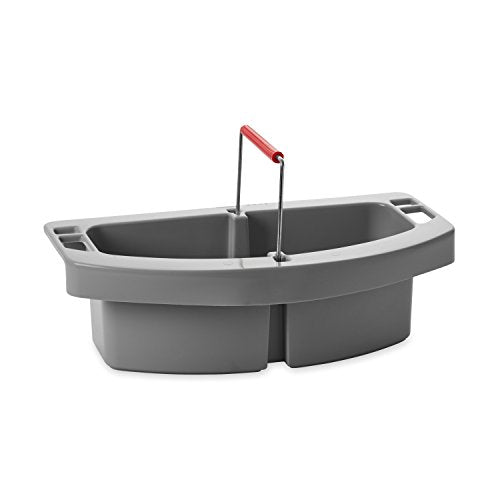 Rubbermaid Commercial BRUTE Maid Caddy compatible with BRUTE® 44 GAL Containers, Gray, for Cleaning Tool Storage for Wipes/Spray Bottles/Brushes/Dustpans/Scrubbers/Gloves