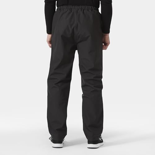 Helly Hansen Men's Seven J Waterproof Windproof Breathable Rain Pant, 990 Black, Small