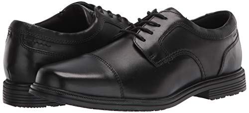 Rockport mens Rockport Men's Robinsyn Waterproof Cap Toe Oxford, Black, 9.5 Wide US