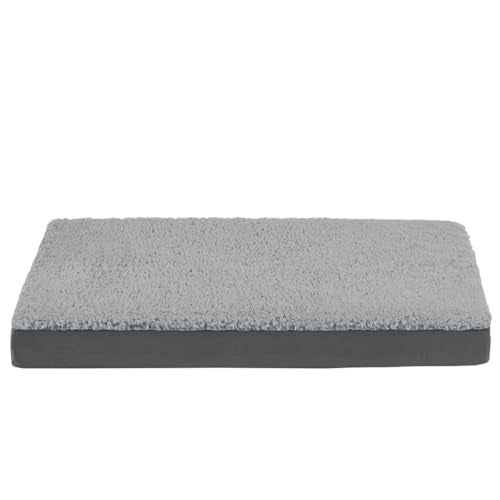 Friends Forever Orthopedic Dog Bed, Cooling Dog Beds with Removable Washable Cover, Reversible Pet Bed Mat with Memory Foam, Washable Removable Cover, Kato Grey, 30x20x3