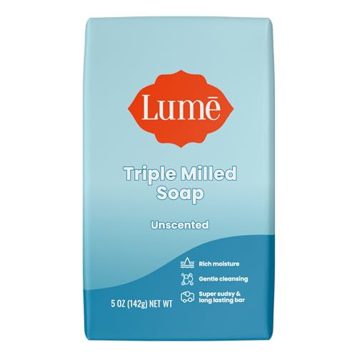 Lume Triple Milled Soap - Rich Moisture & Gentle Cleansing - Paraben Free, Phthalate Free, Skin Safe - 5 ounce (Lavender Sage)