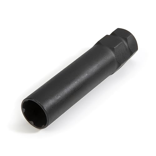 Steelman Pro 6-Spline 41/64-Inch Socket-Style Locking Lug Nut Key, Removes Spline-Style Aftermarket Lug Nuts, Durable, Thin-Walled (78539)