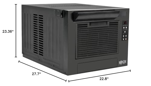 Tripp Lite Rack-Mount Cooling Unit Air Conditioner, 7000 BTU (2.0kW), 120V, 8U, 5-15P Plug (SRCOOL7KRM) , Black