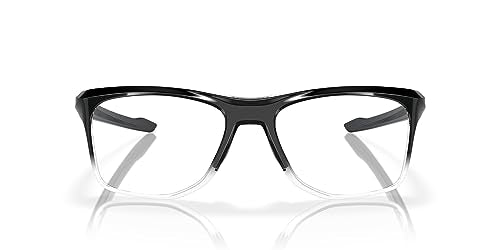 Oakley Men's OX8144 Knolls Rectangular Prescription Eyewear Frames, Polished Black Fade/Demo Lens, 55 mm