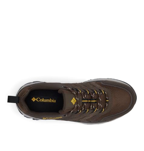 Columbia Men's Strata Trail Low, Cordovan/Golden Yellow, 10