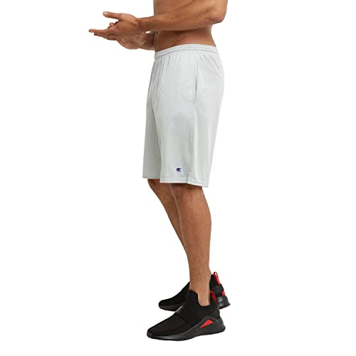 Champion mens 9" Shorts, Mesh Shorts, 9", Mesh Basketball Shorts, Mesh Gym athletic shorts, White-407q88, XX-Large US