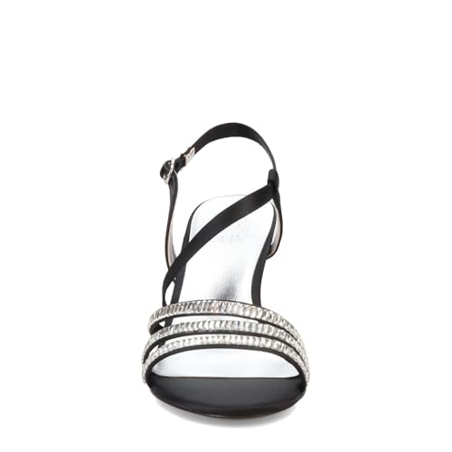 Naturalizer Womens Kimberly Strappy Slingback Dress Sandal Silver 8.5 M