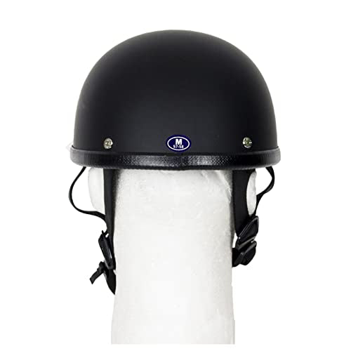 Basic Eagle Novelty Caps Light Weight German Novelty Headgear with Adjustable Chin Strap Cap with Liner Hat (US, Alpha, Small, Black Matte)