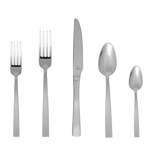 Fortessa Catana 18/10 Stainless Steel Flatware, 5 Piece Place Setting, Service for 1