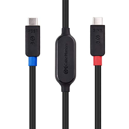 Cable Matters Unidirectional 10Gbps Active USB C Cable 10 ft, Supports Up to [4K@60Hz Video, 60W Charging, 10Gbps Data Transfer] for Apple Vision Pro, Meta Quest 3 VR Headset, Portable Monitor