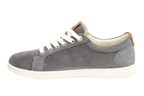 REVITALIGN Women's Avalon Corduroy Sneaker, Grey, 9