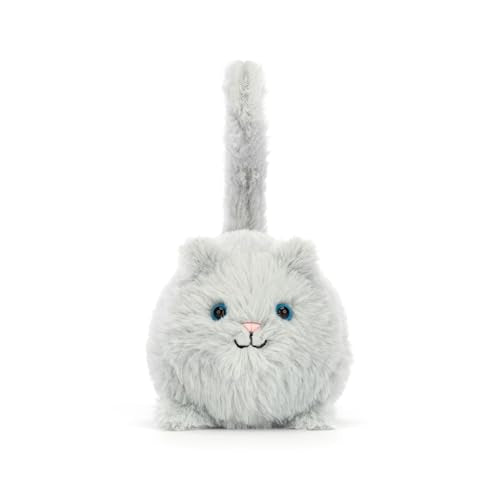 Jellycat Kitten Caboodle, Grey Stuffed Animal, 4 inches - Cats and Kittens Plush Toy - Classic Children's Gift