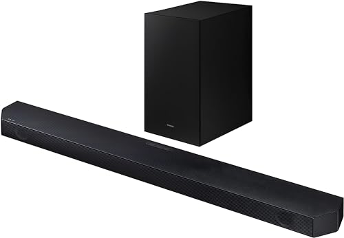 SAMSUNG HW-Q60CC 3.1ch Soundbar with Dolby Audio, Q-Symphony, Adaptive Sound Lite, HDMI eARC, Game Mode, Bluetooth, Tap Sound, Wireless Surround Sound Compatible.