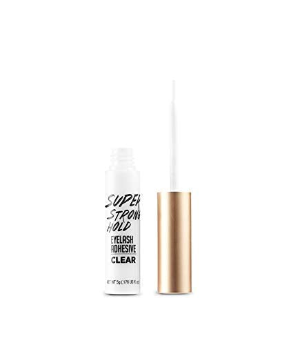i-ENVY By KISS Super Strong Hold Eyelash Adhesive, Brush on, Waterproof Long-Lasting Strip Lash Glue, Natural-Looking Allergy & Latex Free with Brush Applicator (Clear)