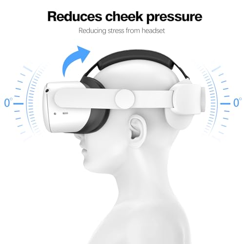 Head Strap Compatible with Oculus Quest 2,Meta Quest 2 Accessories Adjustable Elite Strap Replacement for Enhanced Comfort Support and Gaming Immersion in VR (Comfort Head Strap only)