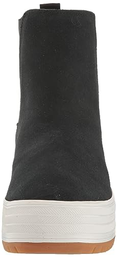 Keds The Platform Chelsea Lug, Boot Womens, Black Suede, 10 Medium