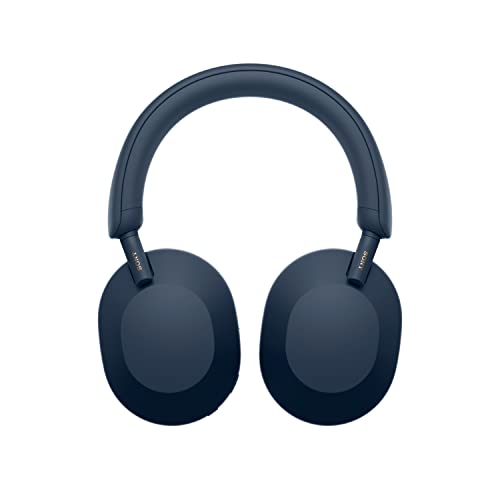 Sony WH-1000XM5 The Best Wireless Noise Canceling Headphones, Made Of Soft Fit Synthetic Leather, Integrated Processor V1, With 4 Beamforming Microphones, Up To 30-Hour Battery Life, Midnight Blue