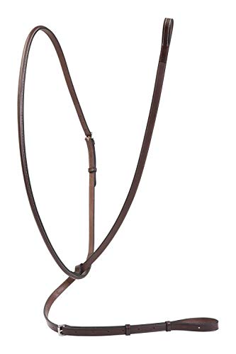 Huntley Equestrian Sedgwick Leather Fancy Stitched Raised Standing Martingale (Australian Nut, Small Pony)