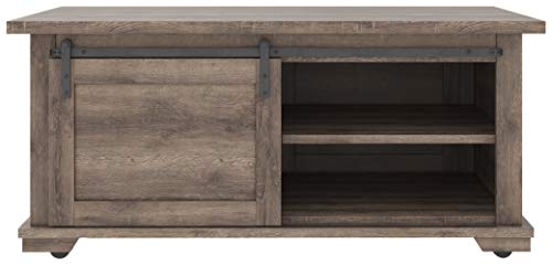 Signature Design by Ashley Arlenbry Rustic Farmhouse Coffee Table, Grayish Brown