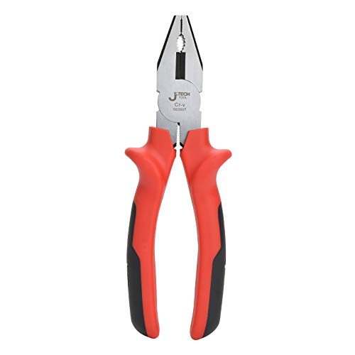 Jetech 7-1/2 Inch Combination Pliers with Hard Cutting Edge and Ergonomic Handle