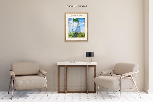 Poster Master Monet Poster - Bazille and Camille Print - Study for Déjeuner sur l'Herbe Art - Garden Art - Impressionism Art - Couple Art - Romantic Home or Office Wall Decor, 24x32 Unframed Wall Art