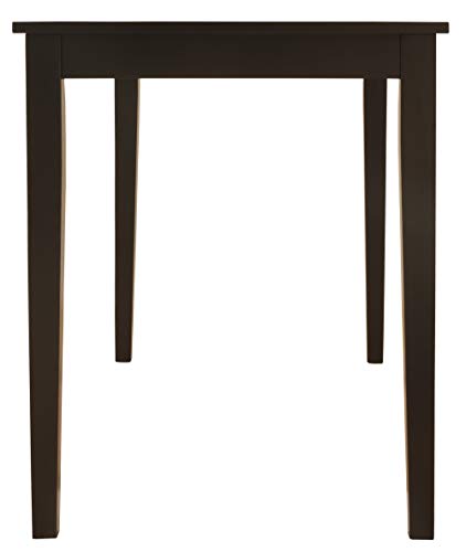 Signature Design by Ashley Hammis Rake Back Dining Room Chair, Set of 2, Dark Brown
