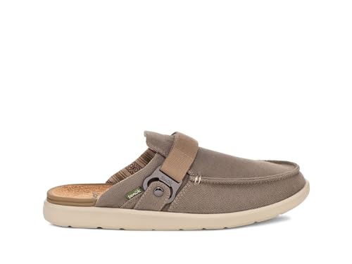 Sanuk Men's Happy Hour Lite Slip-On Mule, Brown, Size 8