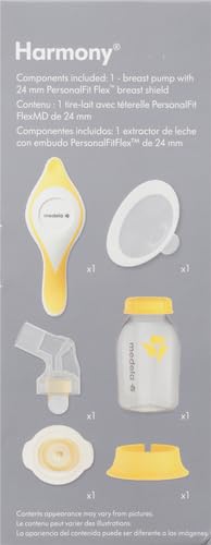 Medela Manual breast pump with Flex Shields Harmony Single Hand for More Comfort and Expressing More Milk