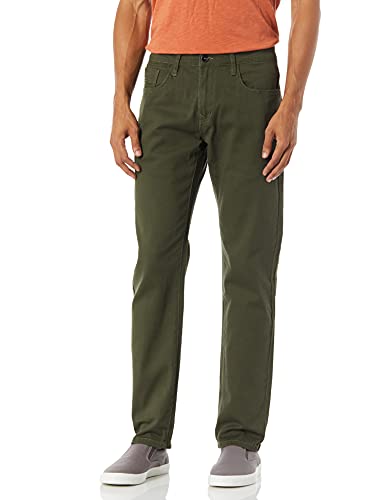Southpole mens Flex Stretch Basic Twill and Rinse Denim Pants Jeans, Olive Skinny, 29W x 30L US