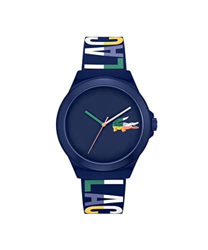 Lacoste Neocroc Men's Quartz Plastic and Silicone Strap Watch, Color: Multi Color (Model: 2011184)