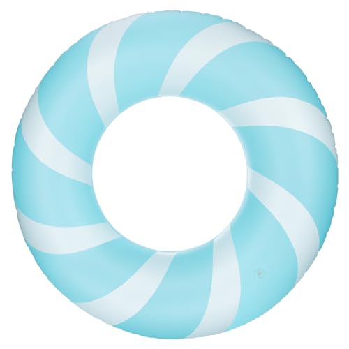 Bestrip Pool Floats Adult Size for Kids Age 8-12 Adults Inflatable Floats Swimming Ring Toys Beach Pool Party Lake Use (1PCS-Blue)