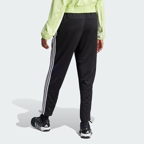 adidas Women's Aeroready Training Essentials 3 Stripes Pants, Black/White, XX-Small