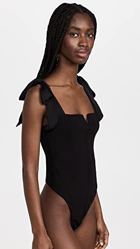 Free People Women's Lola Thong Bodysuit, Black, XS