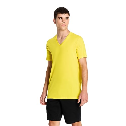 A | X ARMANI EXCHANGE Men's Basic Pima V Neck Tee, Rosin, S