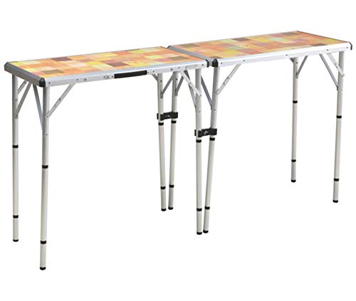 Coleman Pack-Away 4-in-1 Folding Table, Lightweight Outdoor Camping Table with 3 Adjustable Heights, Leveling Feet, & Securing Brackets; Great for Patio & Deck, Camping, Tailgating, & More